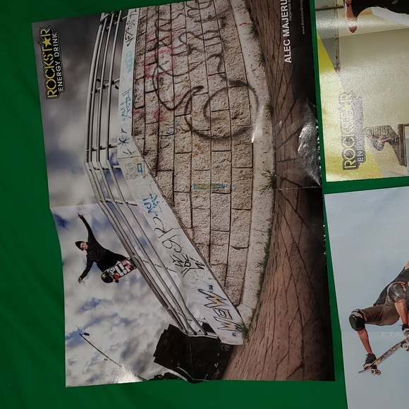 Rockstar Energy Drink Skateboarding Double Sided Posters New - Picture 6 of 8